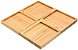 Petisqueira Quadrada Desmontável de Bambu Marrom - MES01300NAT - Oikos - Imagem 1