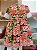 Vestido festa junina floral vermelho e preto - Imagem 3