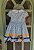 Vestido vesta junina bandeirinhas azul - Imagem 2