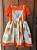 Vestido festa junina patchwork laranja - Imagem 1