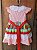 Vestido festa junina patchwork melancia - Imagem 3