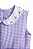 Vestido xadrez lilás com laços - Imagem 2