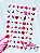 Flores e Borboletas Vermelhas e Pink - Cartelão das Gringas - Imagem 1
