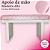 Apoio de Mão Mdf - Rosa Bb Perolado - Imagem 1