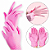 Luva Descartável Nitrílica Rosa  - Kit c/ 10 unidades - Imagem 1