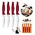 CONJUNTO FACAS 4PCS P/CHURRASCO JUMBO CROSS-VERMELHO 2556/375 - Imagem 3
