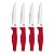 CONJUNTO FACAS 4PCS P/CHURRASCO JUMBO CROSS-VERMELHO 2556/375 - Imagem 2