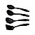 JOGO DE UTENSILIO NYLON 4PCS ABILIT PRETO - 25199/001 - Imagem 4