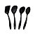 JOGO DE UTENSILIO NYLON 4PCS ABILIT PRETO - 25199/001 - Imagem 3