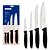 JOGO DE FACAS 4PCS PLENUS PRETO -  23498/064 - Imagem 1