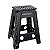 BANQUETA DOBRAVEL ANTIDERRAPANTE PRETA 45CM 2137 - Imagem 1