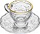 JOGO XICARA CAFE C/PIRES B. C/6 FIO OURO 180ML 220860 - Imagem 2