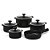 JOGO  PANELAS  5PCS REV. CER. PRETA 16756 - Imagem 2