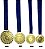 Kit c/ 10 Medalhas Esportiva Honra ao Mérito - Imagem 2