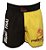 Calção/Shorts Muay Thai Masculino - Preto e Amarelo - Imagem 1