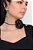 Choker de Flor Cetim Preto - Imagem 7