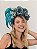 Tiara Alta Flores Gal Azul - Imagem 9