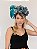 Tiara Alta Flores Gal Azul - Imagem 5