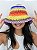 Bucket Hat de Crochê Sol Colorido - Imagem 1