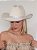 Chapéu Cowboy Off White Strass - Imagem 5