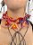 Choker Bandana Colorida Bandeirinha - Imagem 1