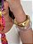 Bracelete Abaulado Torcido Ouro - Imagem 3