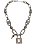 Colar Cadeado Chave Cristal - Imagem 2