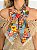 Choker Laço Xadrez Caipira - Imagem 1