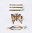 CONJUNTO DE PRESILHAS BORBOLETA CORES DIVERSAS - Imagem 1