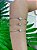 BRACELETE TRIO BRILHO FLORAL DOURADO - Imagem 1