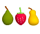 KIT 3 ESPONJAS FRUTAS - Imagem 1