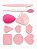 KIT ESPONJINHAS ROSA+NAVALHA+ PINCEL DE LIMPEZA - Imagem 2