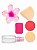 KIT ESPONJAS PÓ+ PRENDEDOR FLOR+ EMBALAGEM SPRAY - Imagem 1