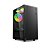 Gabinete Gamer C3Tech Mt-G200Bk, Sem Fonte, 3 Fans, Rgb, Preto, Lateral De Vidro - Imagem 1