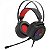 Headset Gamer Redragon Carmen H261, 2x P2, Rgb, Preto com Vermelho - Imagem 1