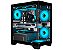 Gabinete Gamer Kmex Microposeidon II Cg-01F9, Sem Fonte, Sem Fan, Preto, Lateral De Vidro - Imagem 1