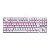 Teclado Gamer Usb Mecânico Redragon Kumara, Branco, Switch Blue, Led Vermelho, Abnt2, K552W-2 Blue - Imagem 1