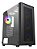 Gabinete Gamer Bluecase Bg-050 X-Frame, Sem Fonte, 3 Fans, Argb, Cinza e Preto, Lateral De Vidro - Imagem 1