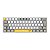 Teclado Gamer Usb Mecânico Redragon Lakshmi, Amarelo/Branco/Cinza, Switch Brown, Branco, Abnt2, K626-Yl-Wt-Gy - Imagem 1