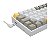 Teclado Gamer Usb Mecânico Redragon Lakshmi, Amarelo/Branco/Cinza, Switch Brown, Branco, Abnt2, K626-Yl-Wt-Gy - Imagem 5