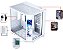 Gabinete Gamer Aquário Kmex Cg-W2Kv Ângulo, Sem Fonte, Sem Fan, Lateral De Vidro, Com Monitor Dynamic, Branco - Imagem 5