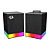 Caixa De Som Gamer Redragon, Glyph Gs517, 5Watts x2, Áudio 2.0, Bluetooth, Usb, Rgb, Preto - Imagem 1
