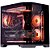 OPENBOX - Gabinete Gamer Aquário Kmex Cg-01Kv Angulo, Sem Fonte, Sem Fan, Lateral De Vidro, Preto - Imagem 1