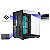 Gabinete Gamer Aquário Kmex Cg-01P4 Marko Shark, Sem Fonte, Sem Fan, Lateral De Vidro, Preto - Imagem 2