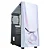 Gabinete Gamer Kmex Cg-W2Tj Jaeger, Sem Fonte, 1 Fans, Led Rgb, Lateral De Vidro, Branco - Imagem 1