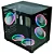 Gabinete Gamer Aquário Kmex Cg-02M2 Visão Micro, Sem Fonte, Sem Fan, Lateral De Vidro, Preto - Imagem 2
