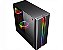 Gabinete Gamer Kmex Cg-04Rd Odyssey Black, Sem Fonte, Sem Fan, Lateral Acrílico, Painel Rgb Rainbow - Imagem 4