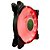 Cooler Fan Vermelho T-Dagger T-Tgf300-R, 12X12X2.5 Cm, 3-Pin E Molex, 1.200 Rpm, Silencioso - Imagem 1