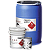 KIT COM 50 RÓTULOS GHS DE ADESIVO INDUSTRIAL COMUM - Imagem 1
