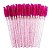 50 Escovinhas Com Glitter Extensão de Cílios e Sobrancelha - Rosa Com Glitter - Imagem 1